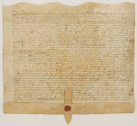 Original deed to Christ Church in Philadelphia
