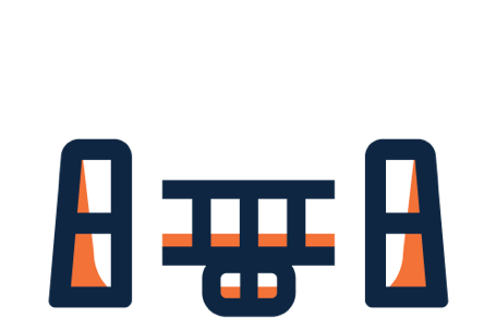 Swing bridges icon
