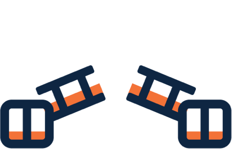 Double leaf bascules icon