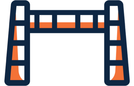 Vertical lift bridges icon
