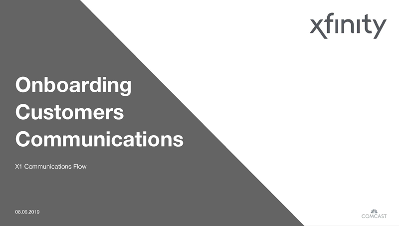 X1 Onboarding Customer Journey