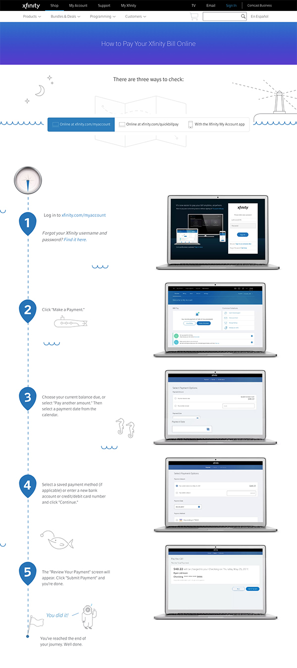 How to pay your Xfinity bill online