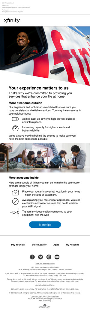NED Take Credit Email