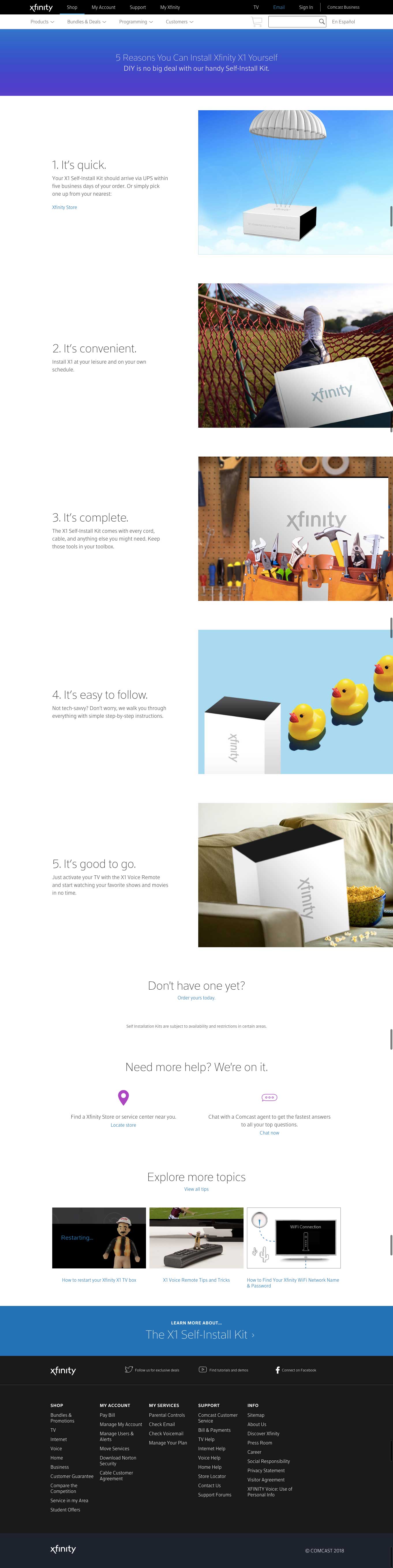 5 reasons you can install Xfinity X1 yourself