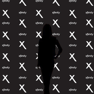 Our X used as a step and repeat