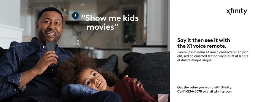 Say it then see it with the X1 voice remote horizontal