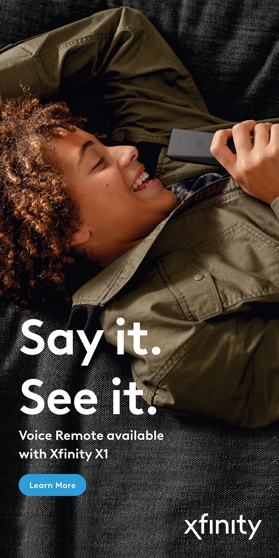 Say it. See it. Tall banner
